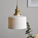 Axyaa Copper Ceramic LED Pendant Lamp for Modern Home Decor