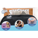 Axyaa Reversible Waterproof Flannel Splash Blanket, Spill-Proof & Leakproof