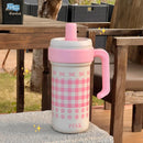 Axyaa Stainless Steel Insulated Water Bottle with Straw Infuser Handle