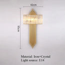 Axyaa Nordic Crystal Wall Lamp: Modern Luxury Designer Lighting for Hotel, Villa, and Living Room