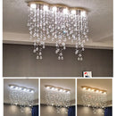 Axyaa Crystal LED Pendant Lamp for Restaurant Bar Counter, Minimalist Design