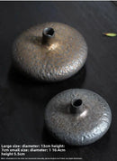 Axyaa Chinese Ceramic Vase & Planter Set - Retro Flower Tea Tray Ornaments for Home Decor