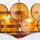 Axyaa French Retro Glass Pendant Light for Stylish Home Decor