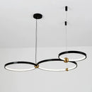 Axyaa Creative Light Circle Pendant - Modern Minimalist Bedroom and Living Room Art
