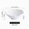 Axyaa 7-inch Ceramic Salad Bowl for Creative Tableware and Fruit Plate