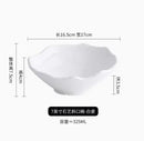 Axyaa 7-inch Ceramic Salad Bowl for Creative Tableware and Fruit Plate