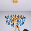 Axyaa Agate LED Chandelier for Home Decor Lighting in Living Room, Bedroom, Kitchen