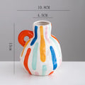 Axyaa Ceramic Vase for Dried Flowers Home Decor - Modern Minimalist Living Room Centerpiece