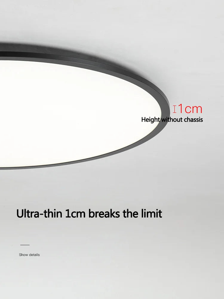 Axyaa Ultrathin LED Ceiling Lamp, Modern Round Lights for Living Room, Bedroom, and Dining Area