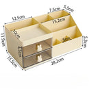 Axyaa Desktop Cosmetic and Stationary Organizer with Drawers and Pen Holder