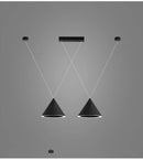Axyaa Black Iron Pendant Lamps for Modern Indoor Lighting Fixture