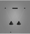 Axyaa Modern Black Pendant Lamps for Indoor Living Dining Bar Decor