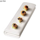 Axya Ceramic Folding Sushi Plate - Solid Color Specialty Tableware