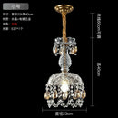 Axyaa Crystal Chandelier Pendant Light for Dining, Living, Bedroom & Entryway