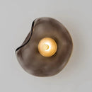 Axyaa Modern Glass Wall Lamp for Study, Bedroom, Living Room - Minimalist Circular Design
