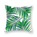 Axyaa Green Leaf Pillowcases for Sofa, Car & Living Room Decor