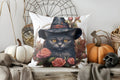 Axyaa Day of the Dead Skull Floral Hat Pillow Cover