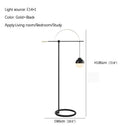 Axyaa Nordic LED Floor Lamp Stylish for Modern Family Living Room & Bedroom
