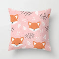 Axyaa Cartoon Animal Cushion Cover 45*45 Sofa Pillowcase Decorative Throw Pillow