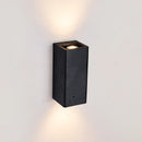 Axyaa Black Stone Wall Lamp LED Industrial Stair Light for Mirror Decor