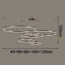 Axyaa LED Chandelier Pendant Light for Modern Dine Room, Indoor Living Room Ceiling Lamp