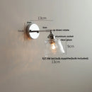 Axyaa Iron Rotate LED Wall Light, Nordic Modern Glass Bedside Lamp