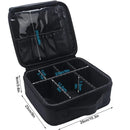 Axyaa Cosmetic Organizer Bag with Adjustable Dividers – Travel-Friendly Makeup Case