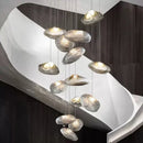 Axyaa Glass Cloud Staircase Pendant Lamp for Apartment Villa Living Room
