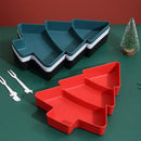 Axyaa Christmas Tree Snack Tray - Festive Tableware for Candy, Nuts, and Desserts