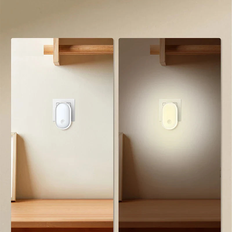 Axya LED Night Light: Energy-efficient Wall Lamp with Light Control for Bedroom