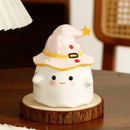 Axyaa Cute Ghost Mug with Lid, Ceramic Halloween Coffee Cup, Holiday Gift