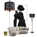 Axyaa Modern Fabric LED Floor Lamp for Home Decoration and Reading