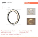 Axyaa Stainless Steel Crescent Wall Lamp - Waterproof IP65, Outdoor Lighting for Corridor & Courtyard