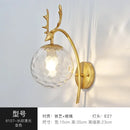Axyaa Nordic Iron Glass Ball Wall Lamp for Home Decor in Gold