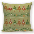 Elk Snowflake Santa Claus Gloves Christmas Pillowcase by Axyaa