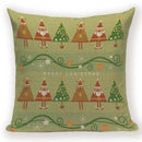Elk Snowflake Santa Claus Gloves Christmas Pillowcase by Axyaa