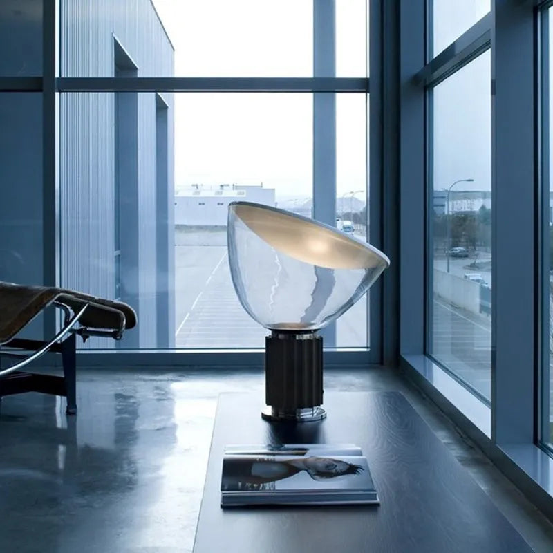 Axyaa Taccia Table Lamp: Vintage Industrial Studio Dining Room Light