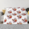Axyaa Cozy Poochy Flannel Throw Blanket - Winter Manga Decoratives & Tourist Flannels