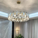 Axyaa Crystal Ceiling Chandelier LED Pendant Light for Home Decor