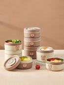 Axyaa Bear Stainless Steel Thermal Bento Box - Leak Proof Food Container