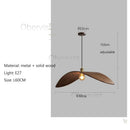 Axyaa Wood Art LED Chandelier for Zen Teahouse Decor