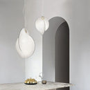 Axyaa Silk Chandelier LED Pendant Lamp for Living Room Wabi Sabi Style