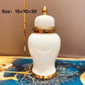Axyaa European Light Luxury Ceramic Vase for Living Room or Hotel Soft Decor