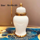 Axyaa European Light Luxury Ceramic Vase for Living Room or Hotel Soft Decor