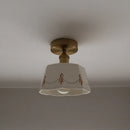 Axyaa Ceramic Copper LED Ceiling Lights for Home Balcony Kitchen Corridor Lighting