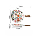 Axyaa Nordic Ceramic Breakfast Steak Plate Set