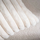Axyaa Super-Soft Striped Plush Cushion Cover for Home Decor
