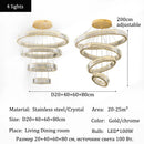 Axyaa Circular Ring Chandelier Pendant Light for Living Dining Bedroom Home Decor