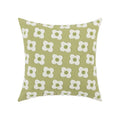 Axyaa Frangipani Pattern Cushions 45x45, Nordic Home Decor, Modern Style Pillowcases.