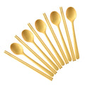 Axyaa 10Pc Silicone Cutlery & Chopsticks Set for Sushi & Desserts